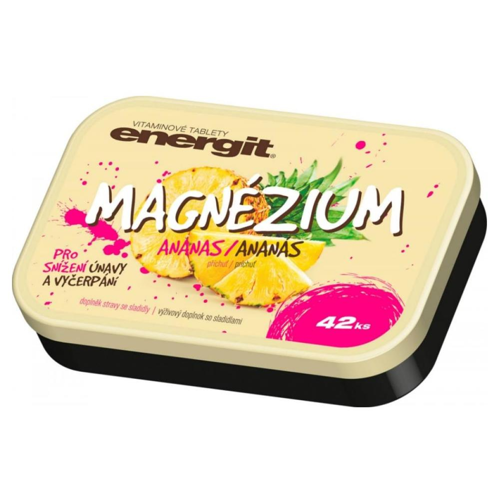 Energit Magnézium Ananas tablety s vysokým obsahom horčíka 42 tbl kúpite na Mojalekaren.sk