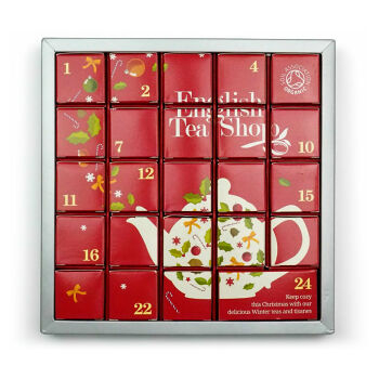 ENGLISH TEA Shop Bio čaj Adventný kalendár ružový 25 pyramídiek