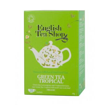 English Tea Shop Bio Zelený Čaj Tropické Ovocie 20s.