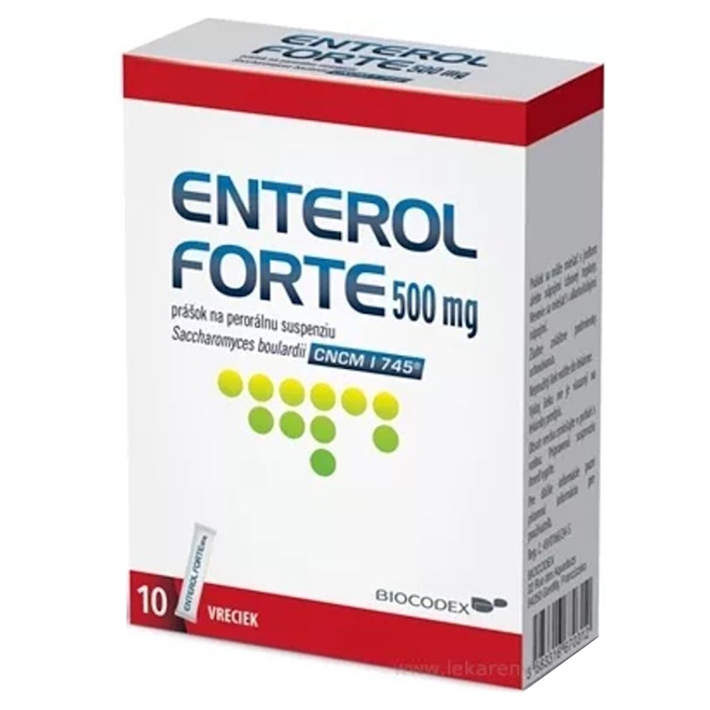 Enterol FORTE 500 mg prášok na perorálnu suspenziu plu.por. 10 x 500 mg kúpite na Mojalekaren.sk