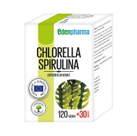 EDENPHARMA Chlorella + Spirulina tablety 120 + 30 ks ZADARMO