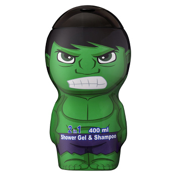 EP LINE Hulk 2D sprchový gél a šampón 400 ml, poškodený obal
