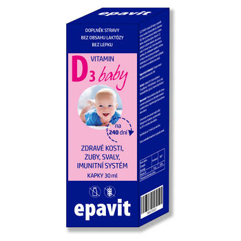 EPAVIT Vitamín D3 baby kvapky 30 ml