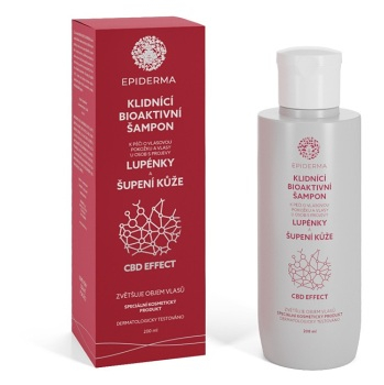 EPIDERMA Bioaktívny CBD šampón pri Lupienke 200 ml (Šampón proti lupinám) - Upokojujúci