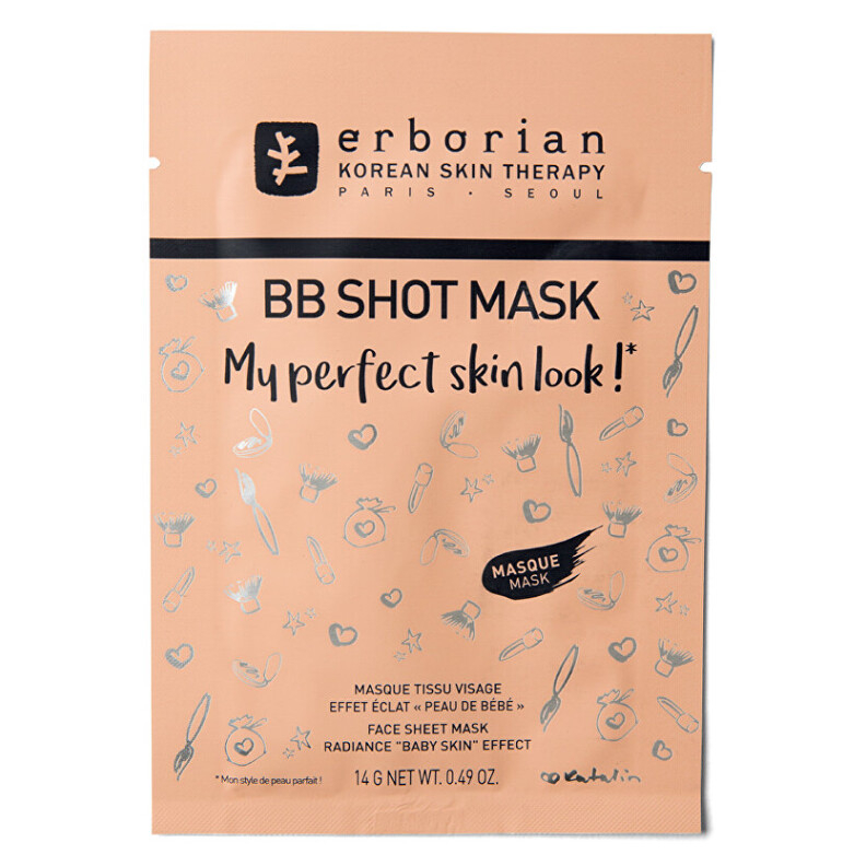 E-shop ERBORIAN Rozjasňujúca pleťová maska ​​BB Shot Mask 14 g