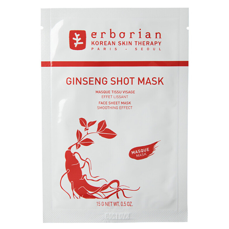 E-shop ERBORIAN Upokojujúca pleťová maska ​​Ginseng Shot Mask 15 g