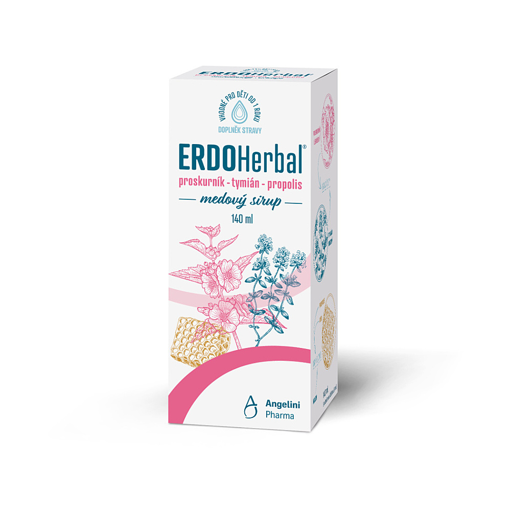 E-shop ERDOHERBAL Medový sirup 140 ml