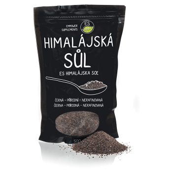ES Himalájská soľ čierna 500 g