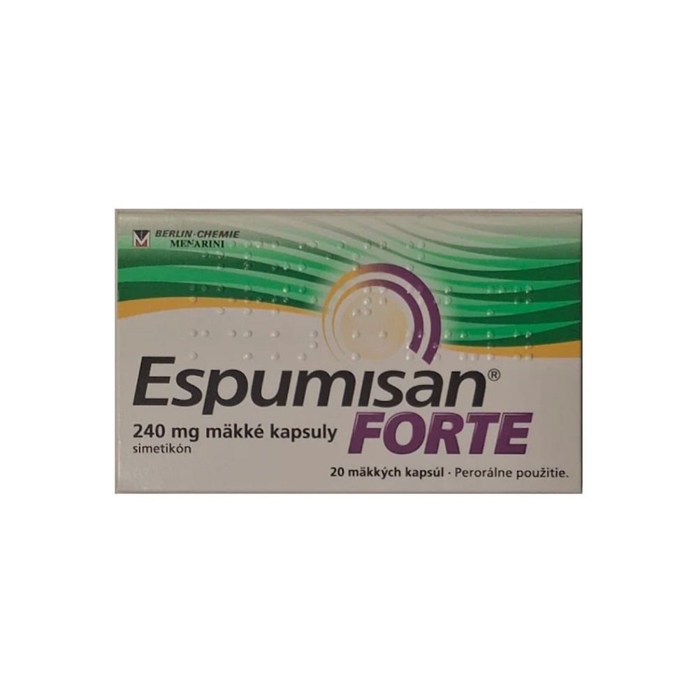 Espumisan FORTE 240 mg mäkké kapsuly cps.mol. 20 x 240 mg kúpite na Mojalekaren.sk