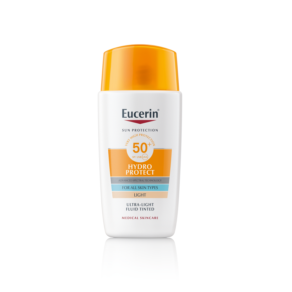 EUCERIN Sun Hydro Protect Fluid na opaľovanie svetlý SPF 50+ 50 ml kúpite na Mojalekaren.sk