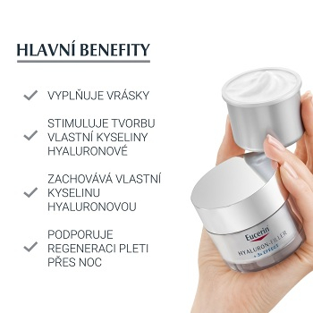 EUCERIN Hyaluron Filler + 3x EFFECT náhradná náplň denného krému 50 ml (Dermokozmetika pleťové krémy) - obrázok 4/4