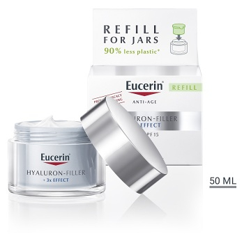 EUCERIN Hyaluron Filler + 3x EFFECT náhradná náplň denného krému 50 ml (Dermokozmetika pleťové krémy) - obrázok 2/4