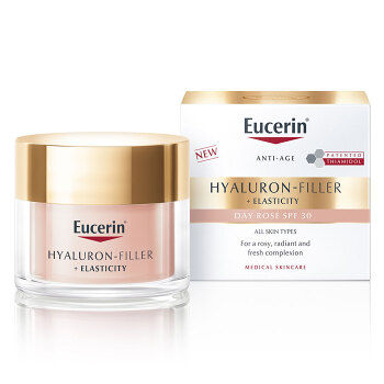 EUCERIN Hyaluron-Filler+Elasticity Denný krém Rosé SPF30 50 ml (Dermokozmetika pleťové krémy)