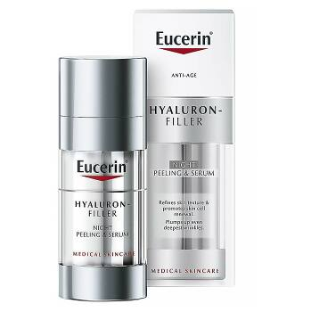 EUCERIN Hyaluron-Filler Nočné obnovujúce &amp; vypĺňajúce sérum 30 ml (Dermokozmetika pleťová séra a emulzie) - Dermokozmetika, Hydratačný, Regeneračné - obrázok 1/2
