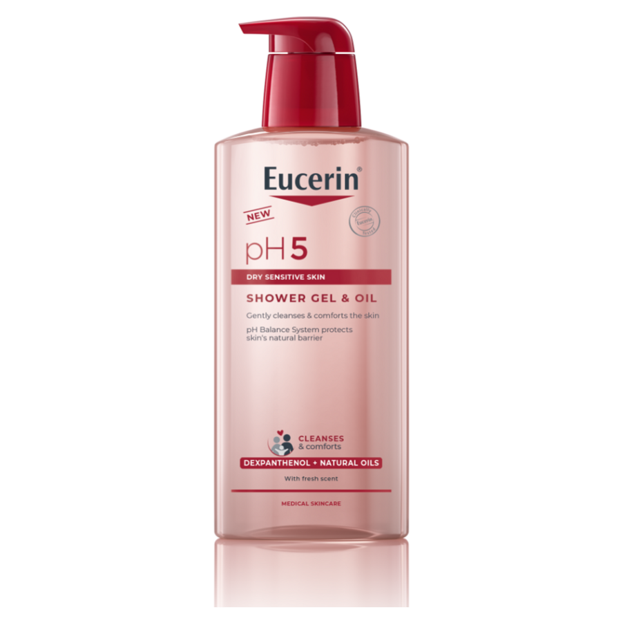Eucerin pH5 Sprchový gél & olej pre suchú citlivú pokožku 400 ml