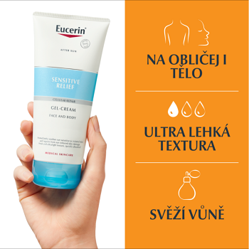 EUCERIN Sensitive Relief regeneračný gélový krém po opaľovaní 200 ml (Dermokozmetika po opaľovaní) - Dermokozmetika - obrázok 3/4