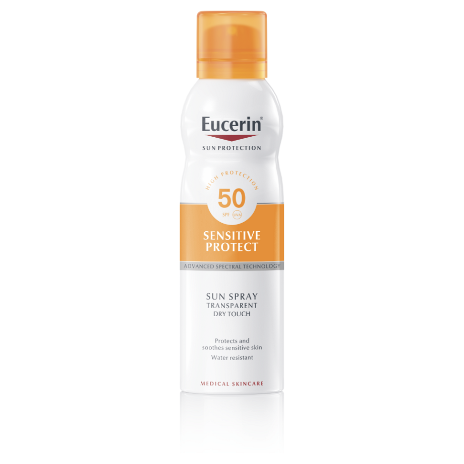 EUCERIN Sun Dry Touche Transparentný sprej na opaľovanie SPF 50 200 ml kúpite na Mojalekaren.sk
