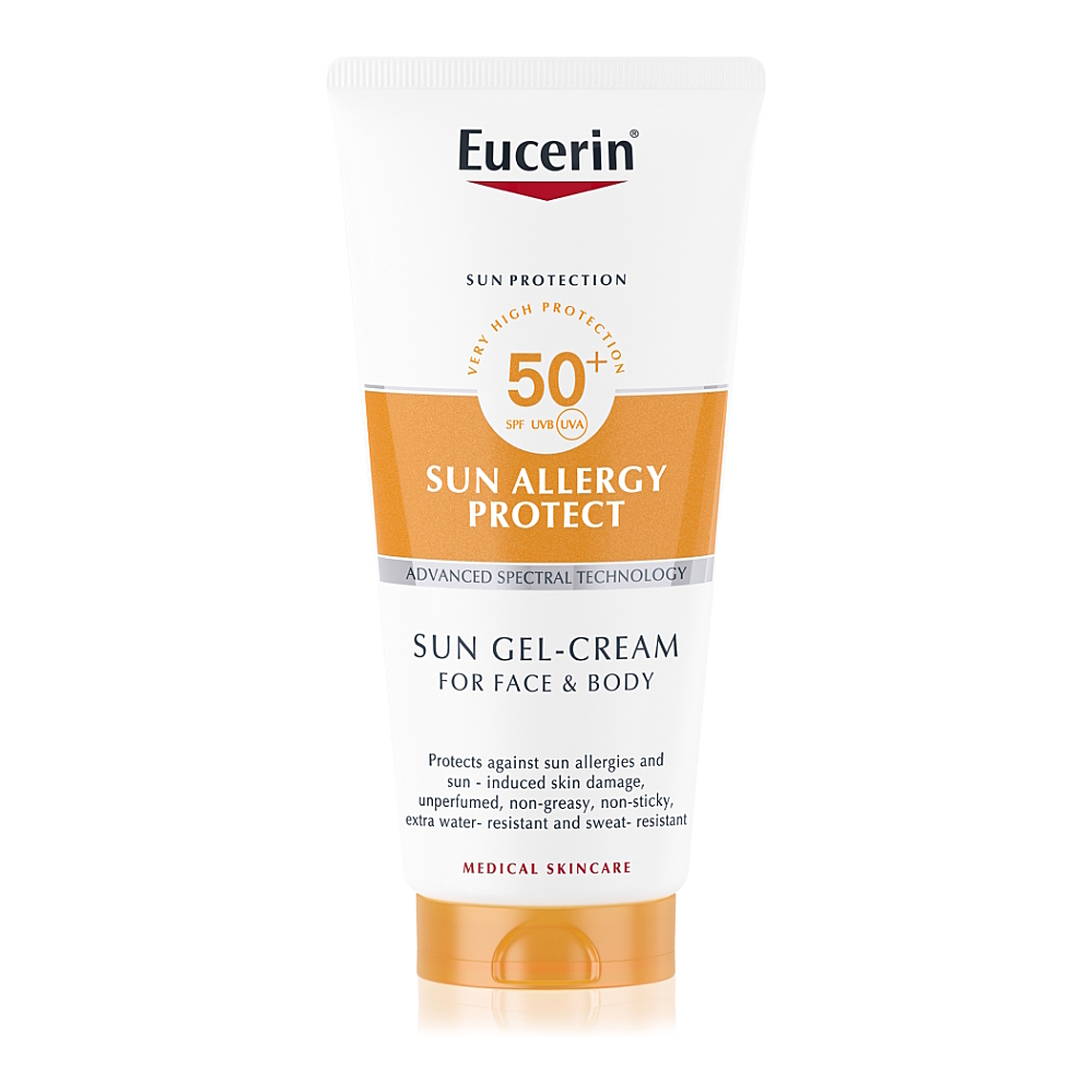 Eucerin SUN GEL proti slnečnej alergii SPF 50+ na tvár a telo 200ml kúpite na Mojalekaren.sk