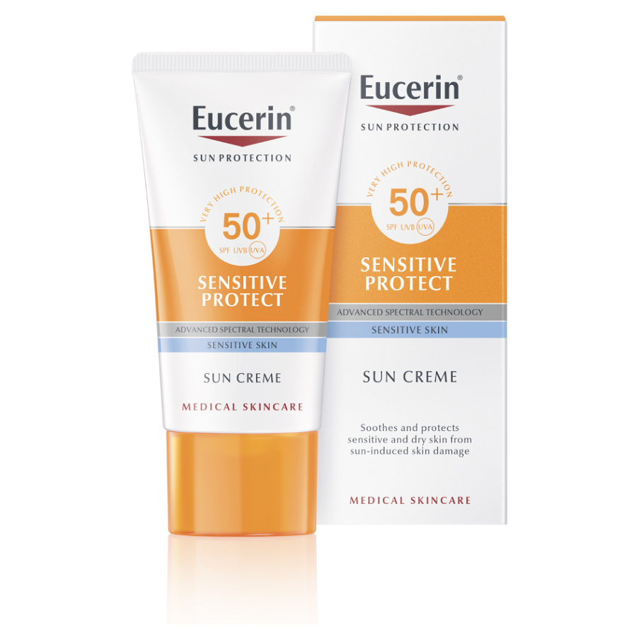 EUCERIN Sun Sensitive Protect Opaľovací krém na tvár SPF 50+ 50 ml