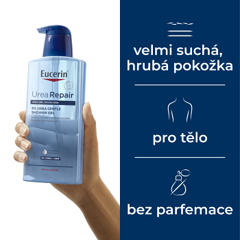 EUCERIN UreaRepair Sprchový gél 5% Urea 400 ml (Dermokozmetika sprchovania a umývanie) - obrázok 3/4