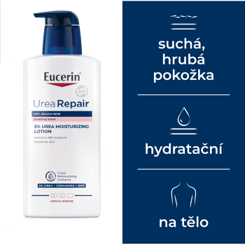 EUCERIN UreaRepair Telové mlieko 5% parfumované 400 ml (Dermokozmetika telové mlieka) - Dermokozmetika - obrázok 2/4