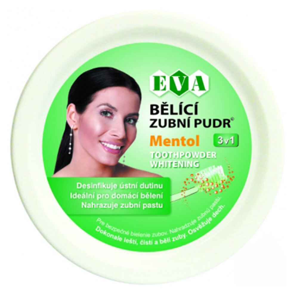 E-shop EVA Bieliaci zubný púder Mentol 30 g