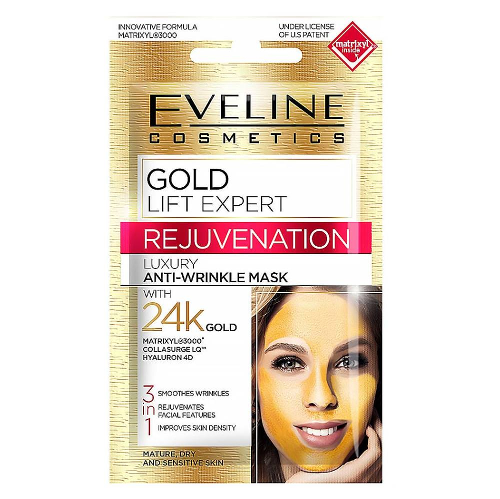 EVELINE Gold Lift Expert pleťová maska 3v1 7 ml