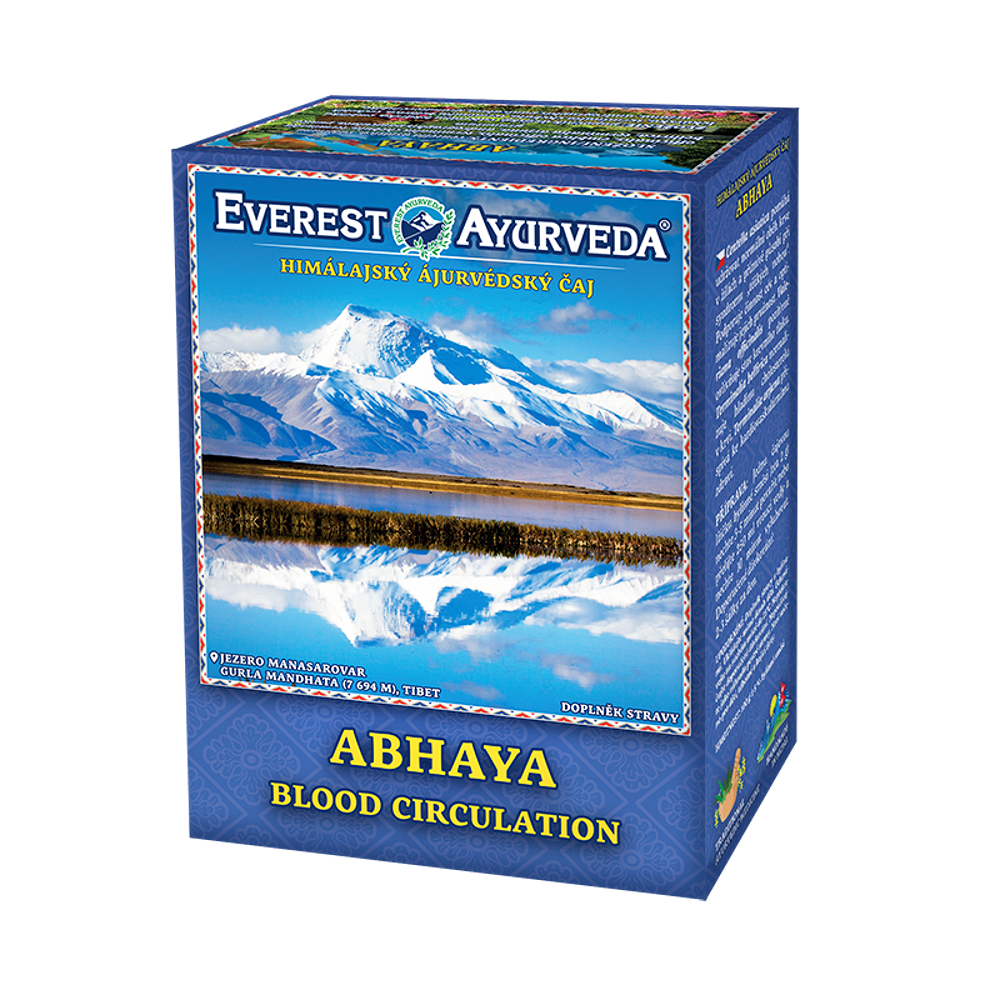 EVEREST AYURVEDA Abhaya krvný obeh a priechodnosť ciev sypaný čaj 100 g