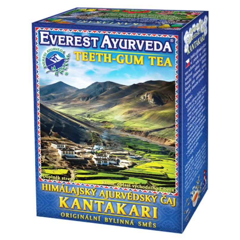 EVEREST AYURVEDA Kantakari zuby a ďasná sypaný čaj 100 g