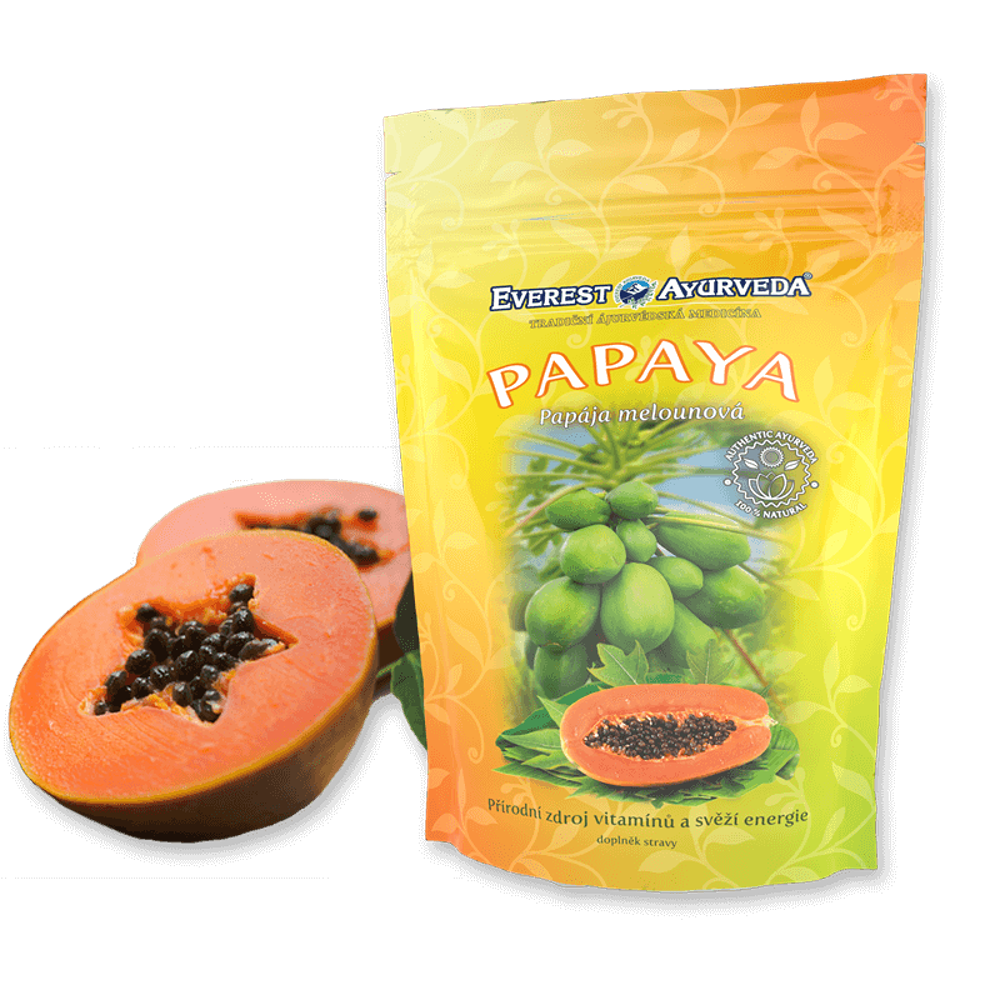 EVEREST AYURVEDA Papaya plod sušené ovocie 100 g
