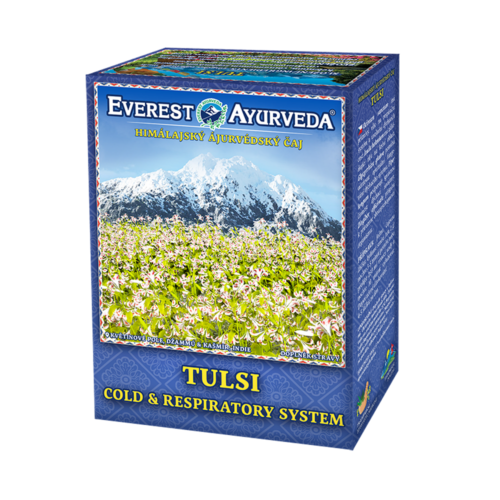 EVEREST AYURVEDA Tulsi krčná oblasť a priedušky sypaný čaj 100 g