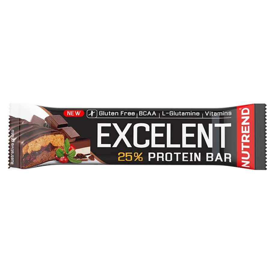 NUTREND Excelent Bar Double Čokoláda/nugát s brusinkami 85 g