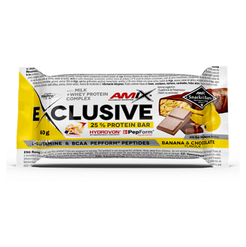 AMIX Exclusive protein bar banán a čokoláda 40 g