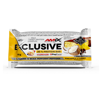 AMIX Exclusive protein bar ananás a kokos 40 g