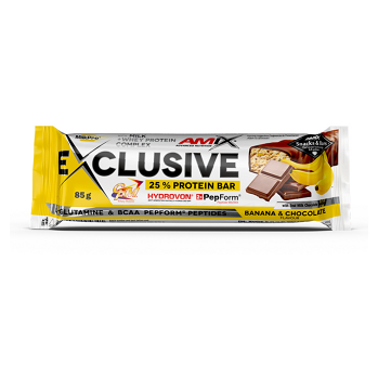 AMIX Exclusive protein bar banán a čokoláda 85 g