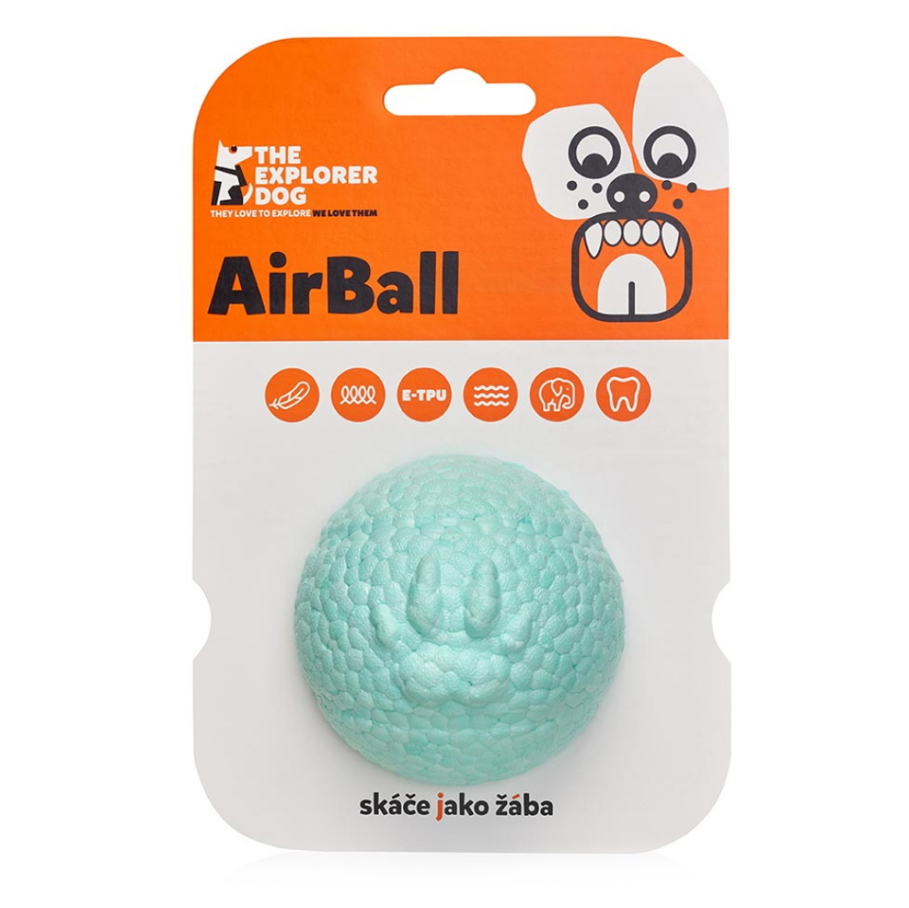 E-shop EXPLORER DOG AirBall Tyrkysová loptička pre psov 8 cm