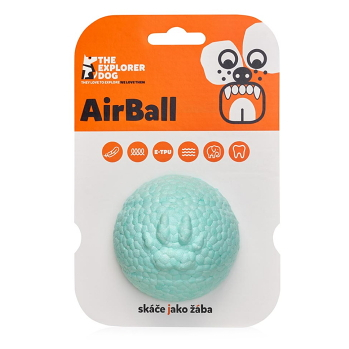 EXPLORER DOG AirBall Tyrkysová loptička pre psov 8 cm (Hračky pre psov)