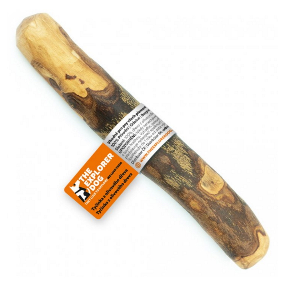 E-shop EXPLORER DOG Žuvacia tyčinka z olivového dreva pre psov 1 ks, Veľkosť: M
