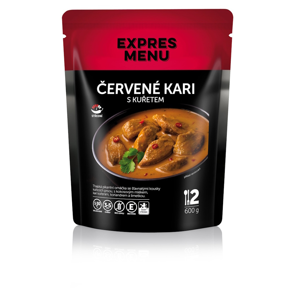 E-shop EXPRES MENU Červené karí s kuraťom 2 porcie
