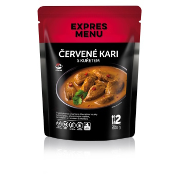 EXPRES MENU Červené karí s kuraťom 600 g (Bezlepkové hotové jedlá a polievky) - Slané
