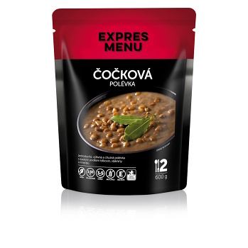 EXPRES MENU Šošovicová polievka 2 porcie (Bezlepkové hotové jedlá a polievky) - Slané