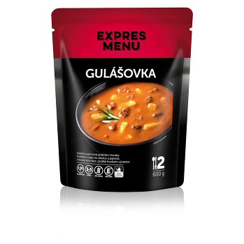 EXPRES MENU Gulášová polievka bez lepku 2 porcie (Bezlepkové hotové jedlá a polievky) - Slané