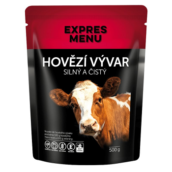 EXPRES MENU Hovädzí vývar 500 g (Bezlepkové hotové jedlá a polievky) - Slané, Nízkosacharidové (Low Carb)