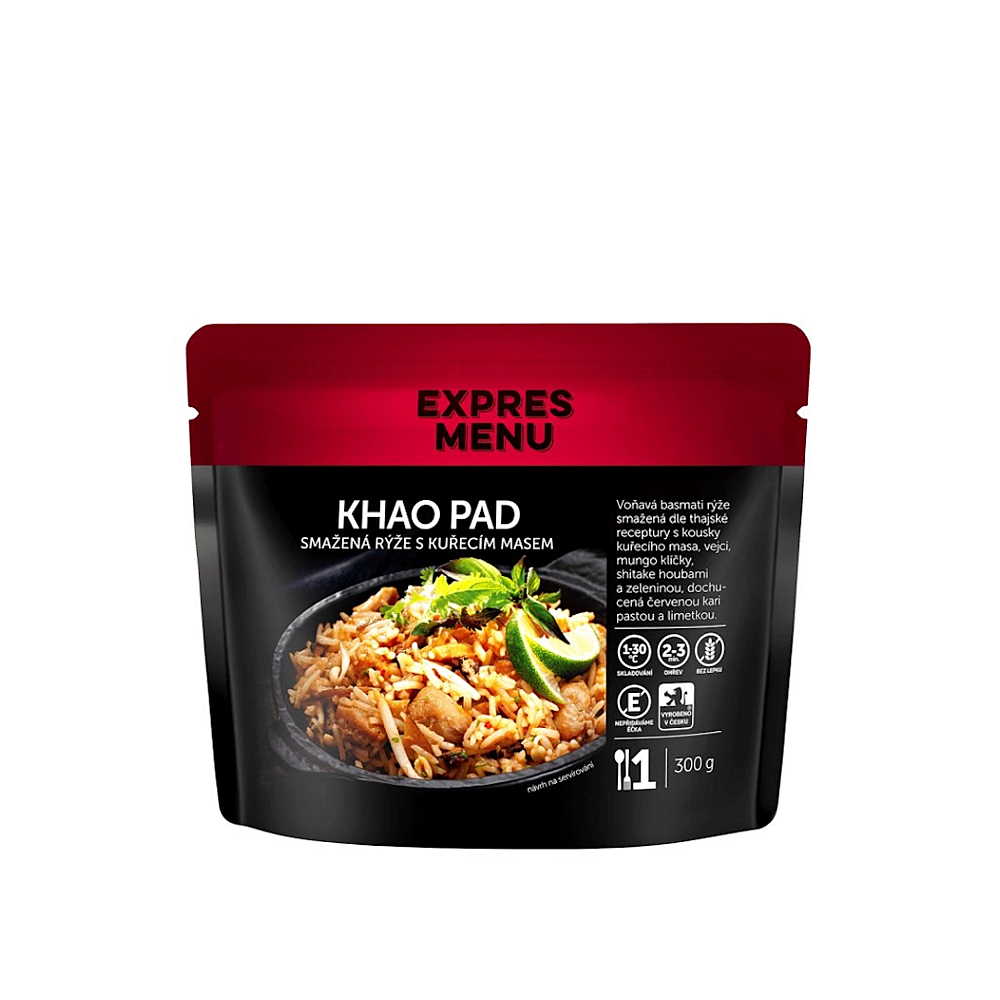 E-shop EXPRES MENU Khao Pad vyprážaná ryža s kuracím mäsom 1 porcia