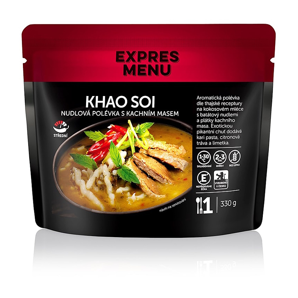 E-shop EXPRES MENU Khao soi thajská rezancová polievka s kačacím mäsom 1 porcia