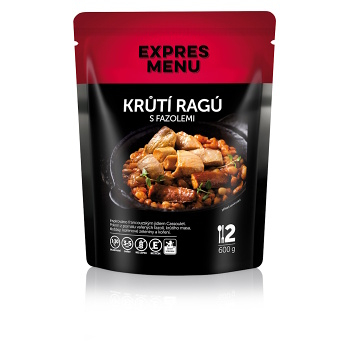 EXPRES MENU Morčacie ragú s fazuľami 600 g (Bezlepkové hotové jedlá a polievky) - Slané