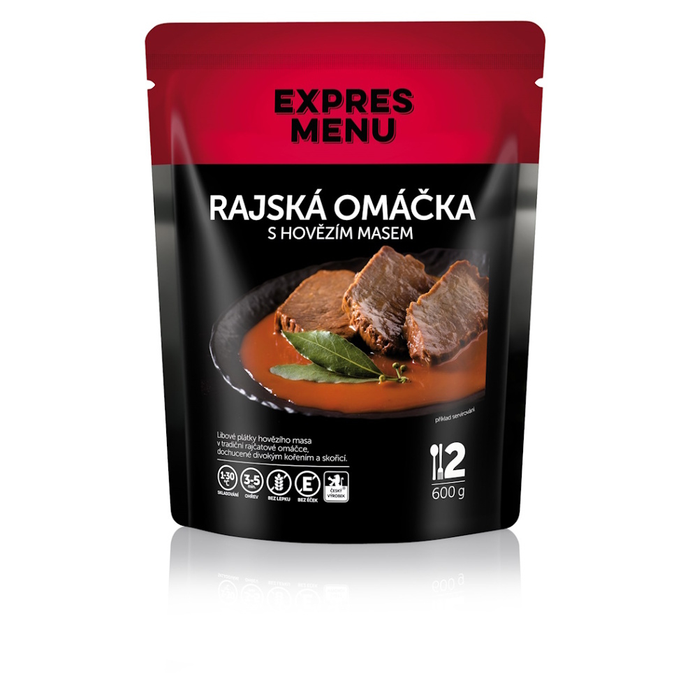 E-shop EXPRES MENU Rajská omáčka s hovädzím mäsom bez lepku 2 porcie