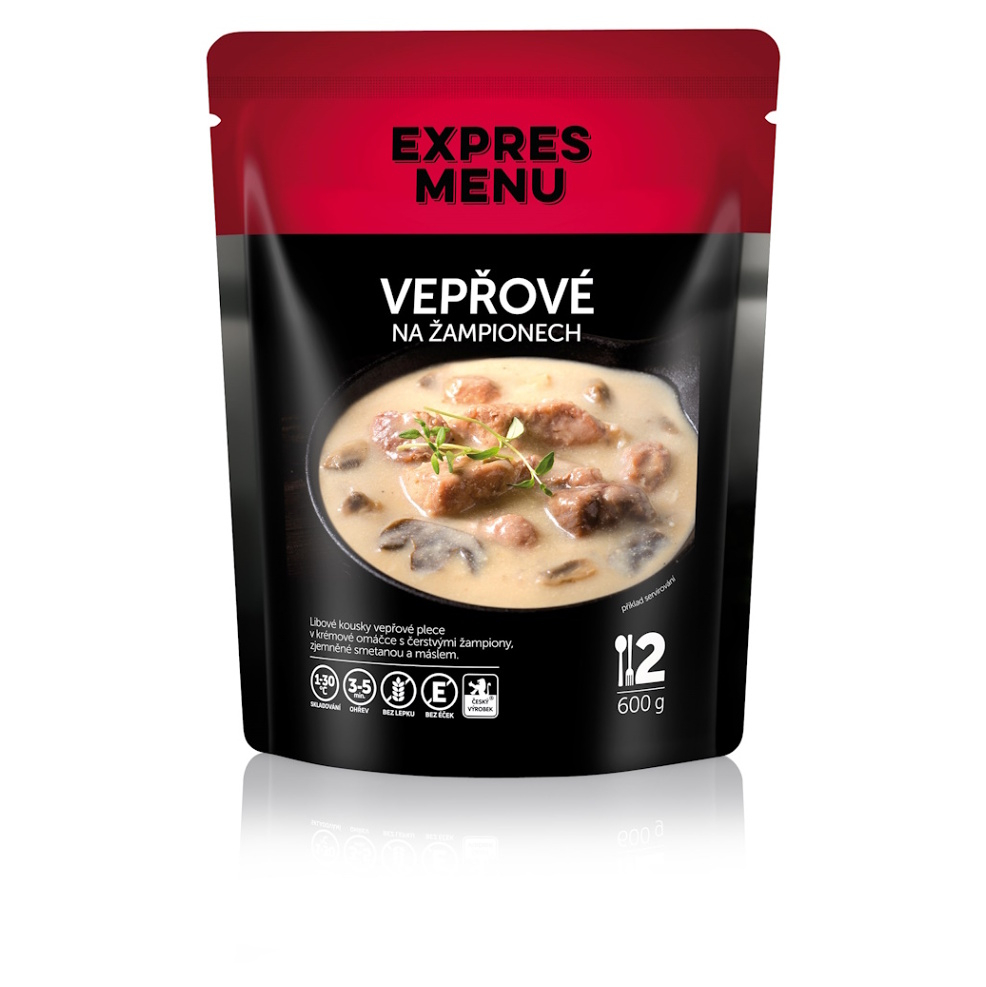E-shop EXPRES MENU Bravčové na šampiňónoch bez lepku 2 porcie