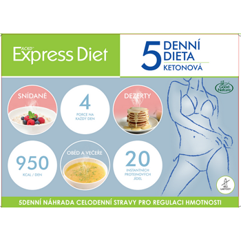 EXPRESS DIET 5-dňová proteínová diéta na chudnutie 20 jedál