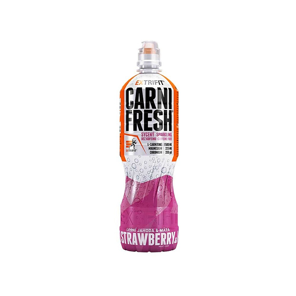 EXTRIFIT Carnifresh sparkling bez kofeínu divoká jahodová mäta 850 ml